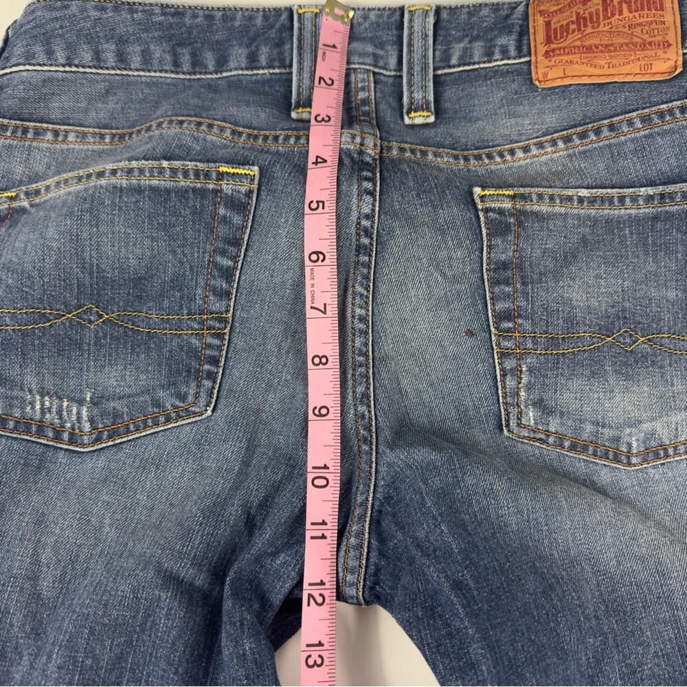 Lucky Brand Lola Straight Short Inseam Denim Jeans Sz 10/30 Med Wash EUC - Picture 12 of 15